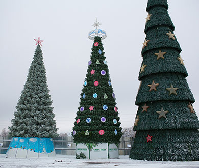 Каркасные ёлки в Кирове